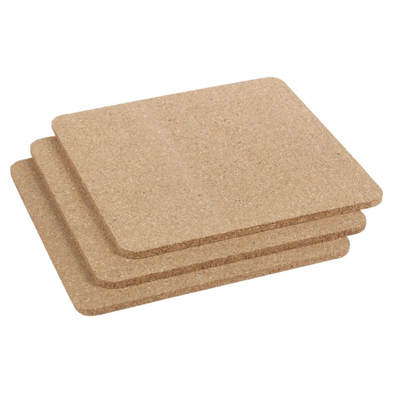 Cork 3 Piece Coaster Set