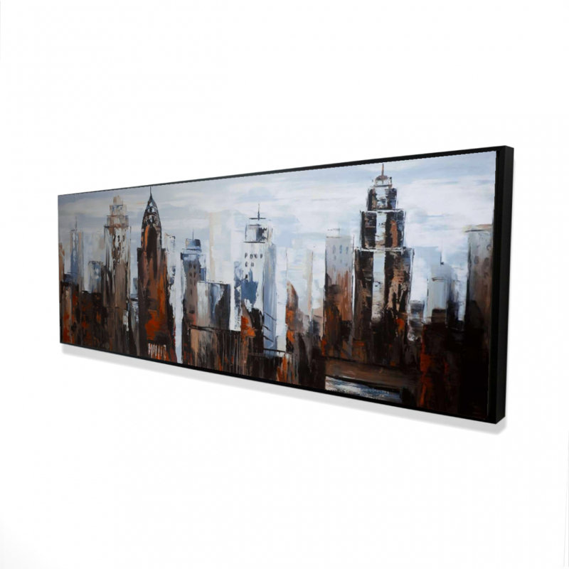 «Gray Day In The City» sur, H 20 po x l 60 po