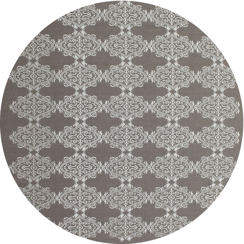 Tapis gris zone contemporaine, Rond 4 pi