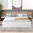 Revkah Storage Platform Bed, Bed with Headboard, Drawers, Shelves, USB Ports and Sockets-726399664