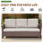 5-Piece Outdoor Patio Wicker Sofa Conversation Set with Swivel Chairs and Ottomans-599785389