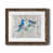 Papier, cadre noyer