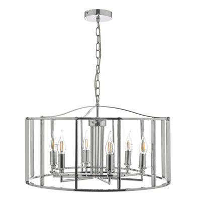 6 - Light Polished Chrome Pendant
