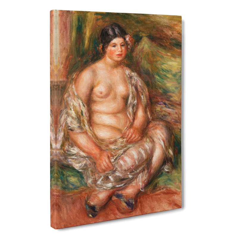 Seated Odalisque by Pierre-Auguste Renoir - Wrapped Canvas Painting, 60cm H x 40cm W x 3cm D