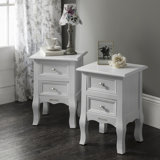 Adira 35cm W Manufactured Wood Bedside Table