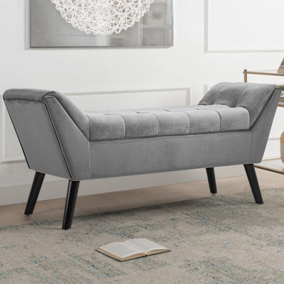 Velvet Upholstered Bench