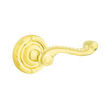 Wave/Drop Privacy (Bed & Bath) Door Lever with Round Rosette