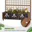 Boîte à fleurs en métal avec treillis 72 x 47 po Grid-923738987