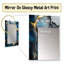 Gold and Blue Marble Mosaic Agate II - Large Wall Mirror On Metal-1082145503