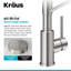 KRAUS Bolden 2-in-1 Commercial Style Pull-Down Single Handle Water Filter Kitchen Faucet for Reverse Osmosis or Water Filtration System-91893237
