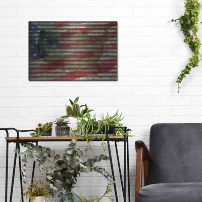 " American Flag On Metal " by Cindy Jacobs