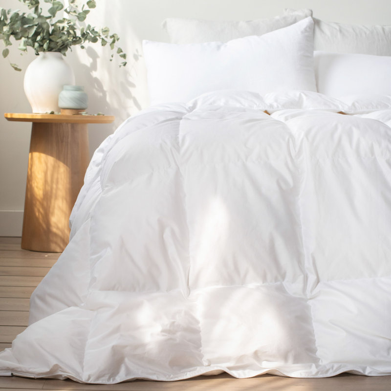 Extra Warm 700 Fill Power Luxury White Duck Down Duvet Comforter Insert, King