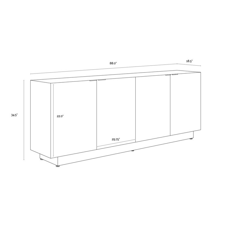Calvosa 88'' W Sideboard