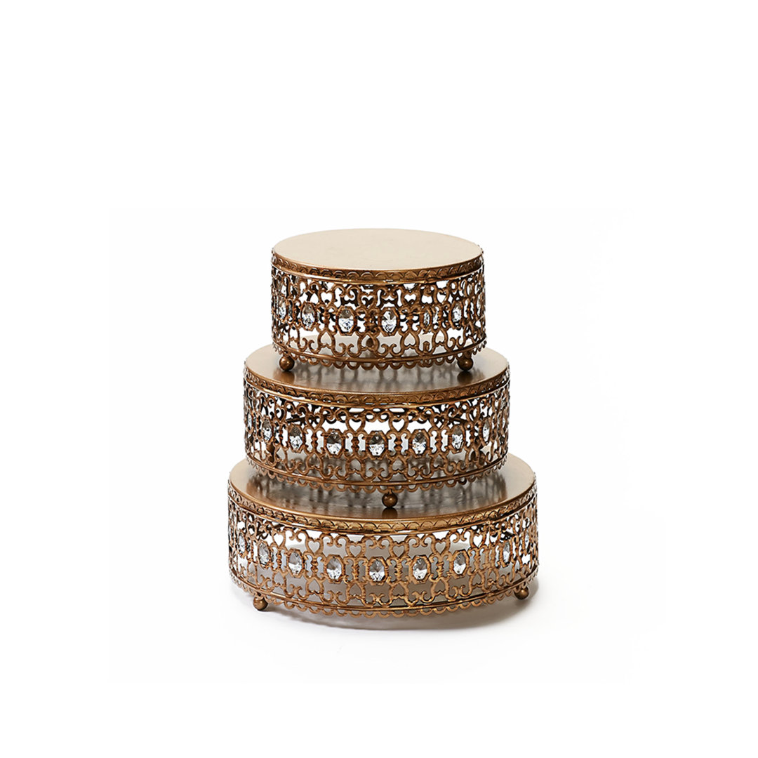 Senaida Moroccan 3 Piece Cake Stand Set Charlton Home® 