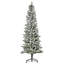 Arbre de Noël artificiel pin illuminé enneigé 6 pi avec branches réalistes et 394 pointes-632664864
