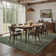 Watte Vintage Floral Border Washable Area Rug with Non-Slip Backing for Living Room & Bedroom