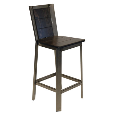 Bernissart Wooden Back 28" Bar Stool
