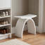 Tabouret de douche à surface solide, banc de salle de bain en résine de pierre imperméable-330804133