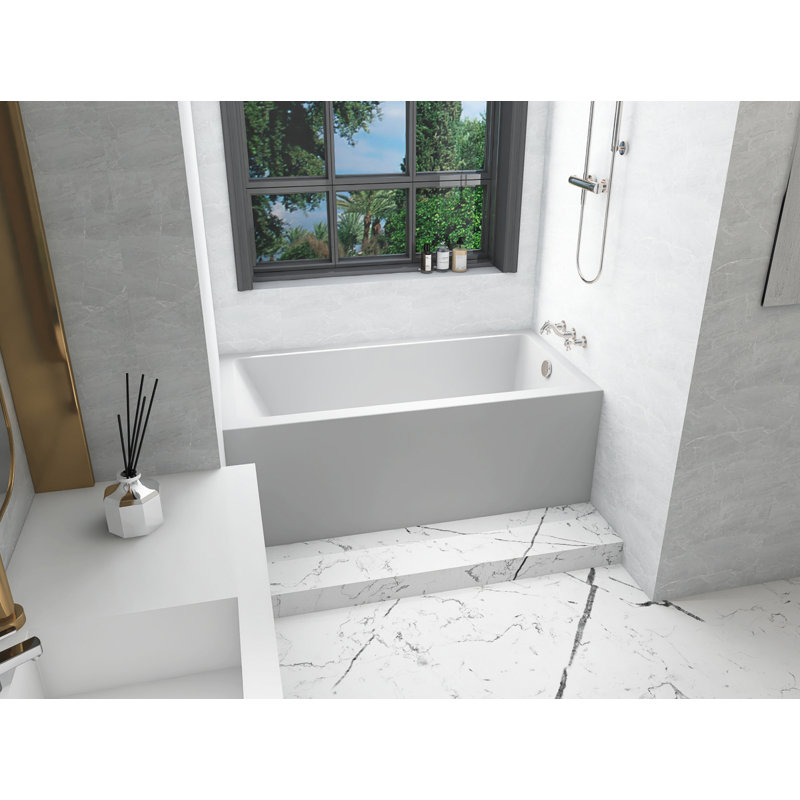 Niklaus 60'' x 30'' Soaking Bathtub, Right
