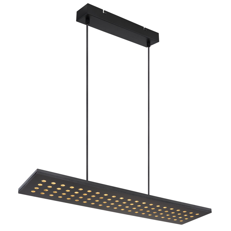 Reisinger 1 - Light LED Kitchen Island Pendant, Black