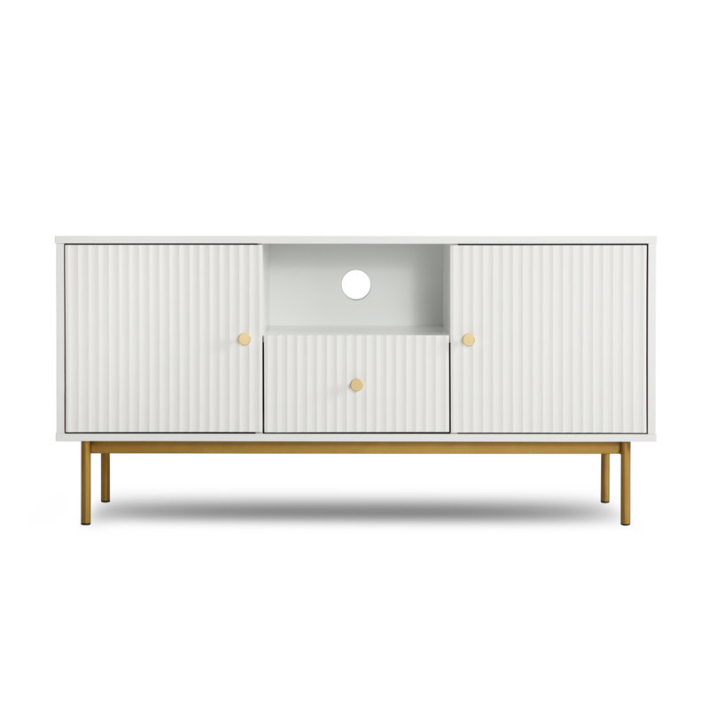 Aggri TV Stand for TVs up to 88", White
