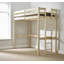 Esma High Sleeper Solid Pine Loft Bunk Bed-20696001