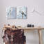 Heron Birds Standing Blue Sky Watercolor by Stellar Design Studio - 2 Piece Painting Set-104440181-104440185