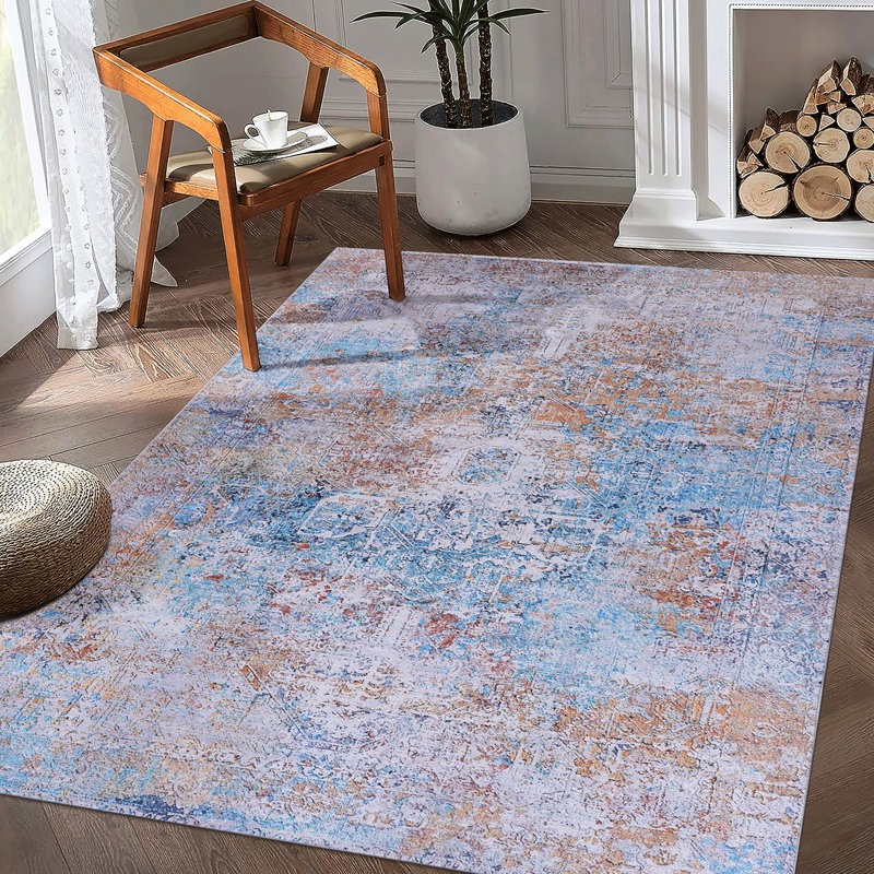 Tapis lavable 8 x 10, antidérapant, antidérapant, couloir à poils courts jaune / crème, antidérapant pliable et pour animaux de compagnie