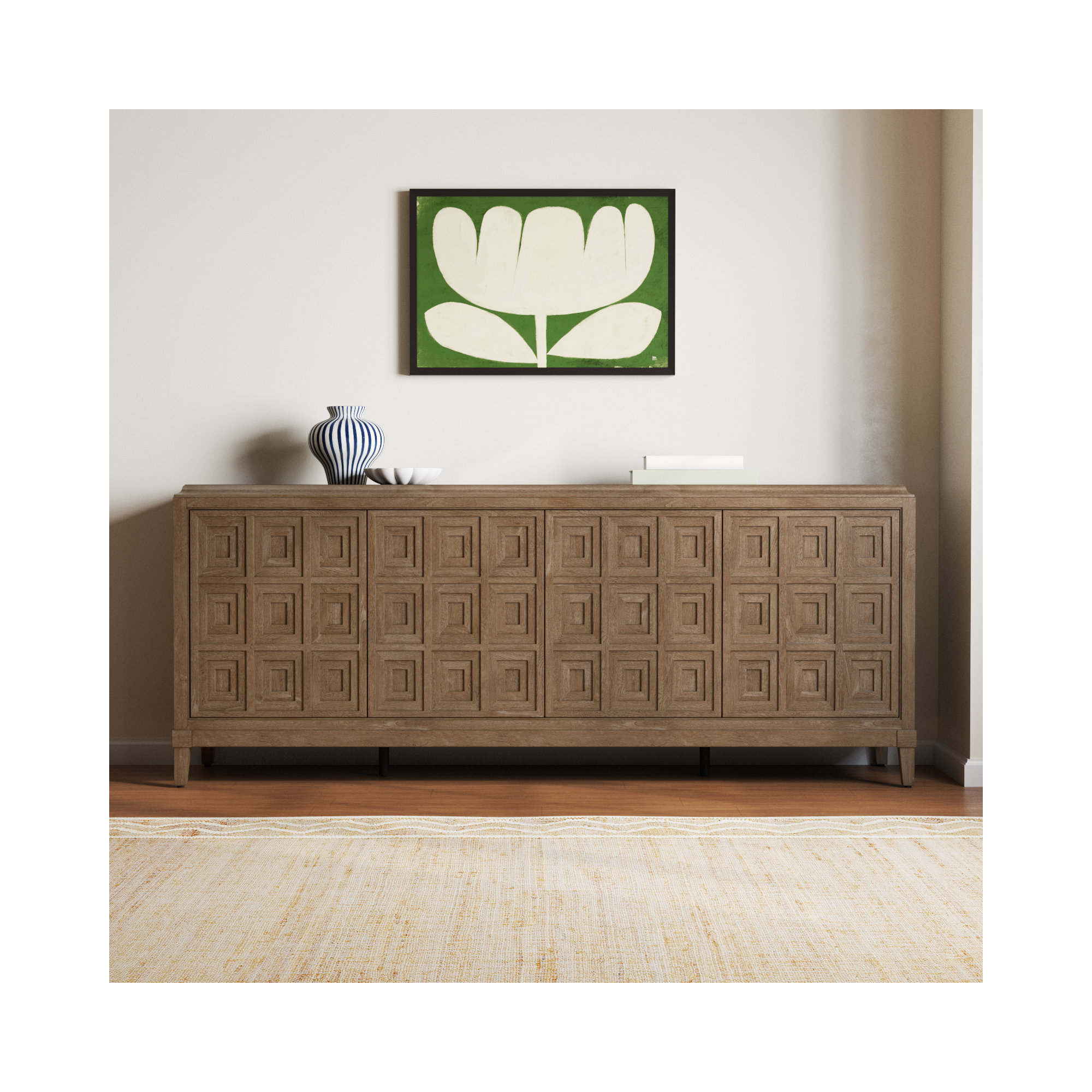 Hayes Entertainment Credenza, Brown