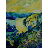Yellow River Print by Pol Ledent