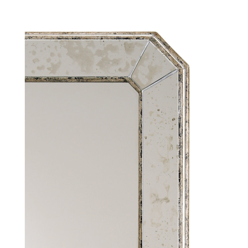 Miroir mural antique vieilli