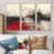 Toile naturelle avec cadre flottant