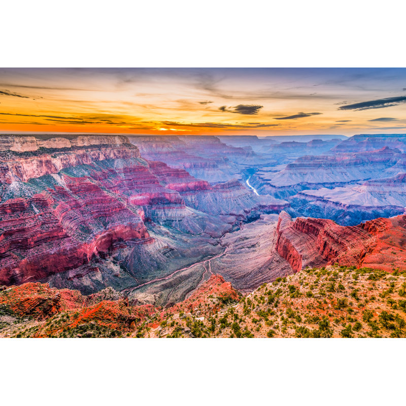Grand Canyon, USA by RADsan - Wrapped Canvas Print, 20cm H x 30cm W x 3.8cm D