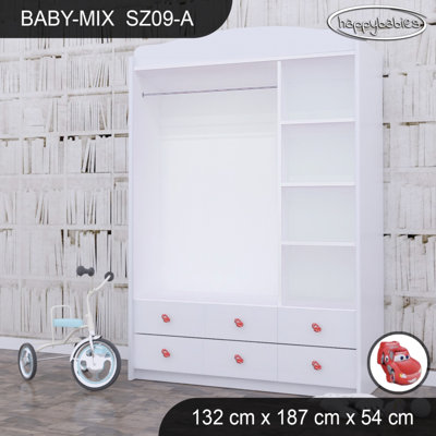 Baby 3 Door Wardrobe