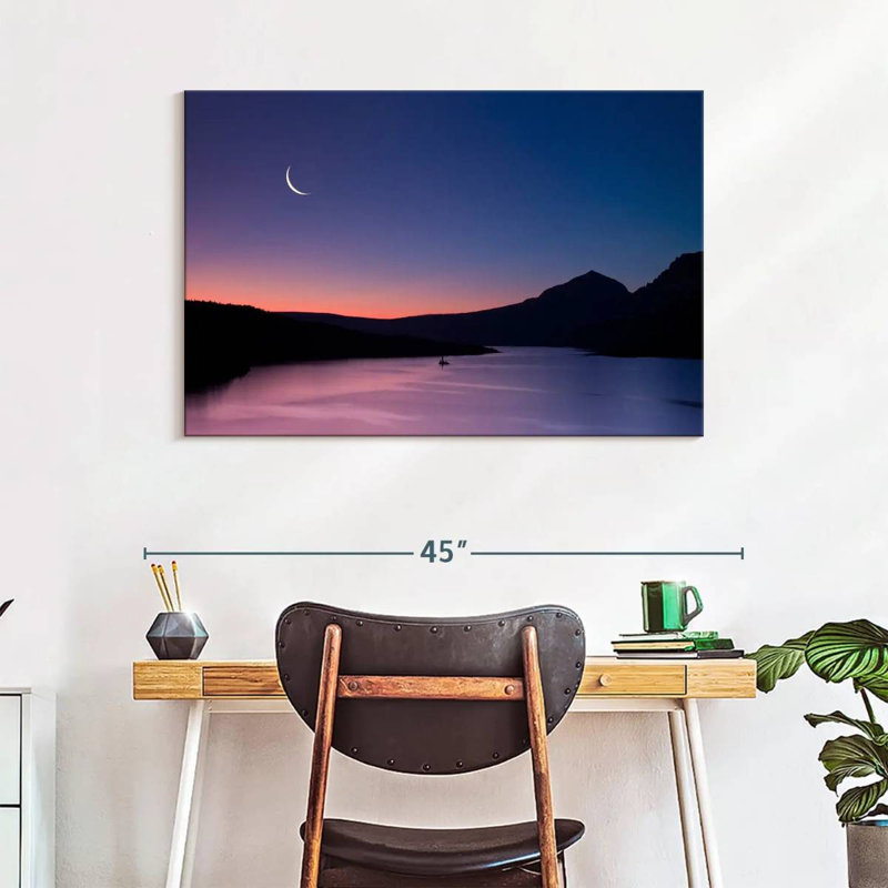 Alvord Moonlit Glacier Lake, 26" H x 39" W