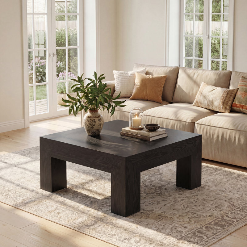 Table basse 39,37 po Farmhouse Square, Noir