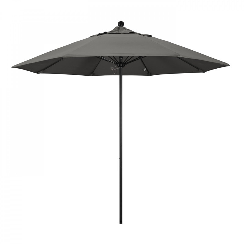 Parasol de marché 9 pi Maria, Toile gris anthracite Sunbrella®