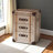 Fiona 3-drawer cabinet in vintage matte bronze