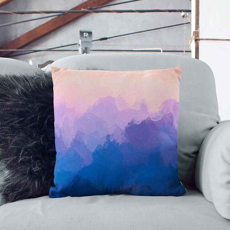 Abstract Square Throw Cushion, 55cm H x 55cm W x 20cm D