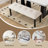 Modern Tufted Linen Dining Bench-741403354