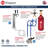 Kegco 24" Wide Dual Tap Stainless Steel Commercial Built-In Left Hinge Kegerator with Kit-32316757