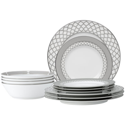 Noritake Eternal Palace 12-Piece Dinnerware Set, Service for 4