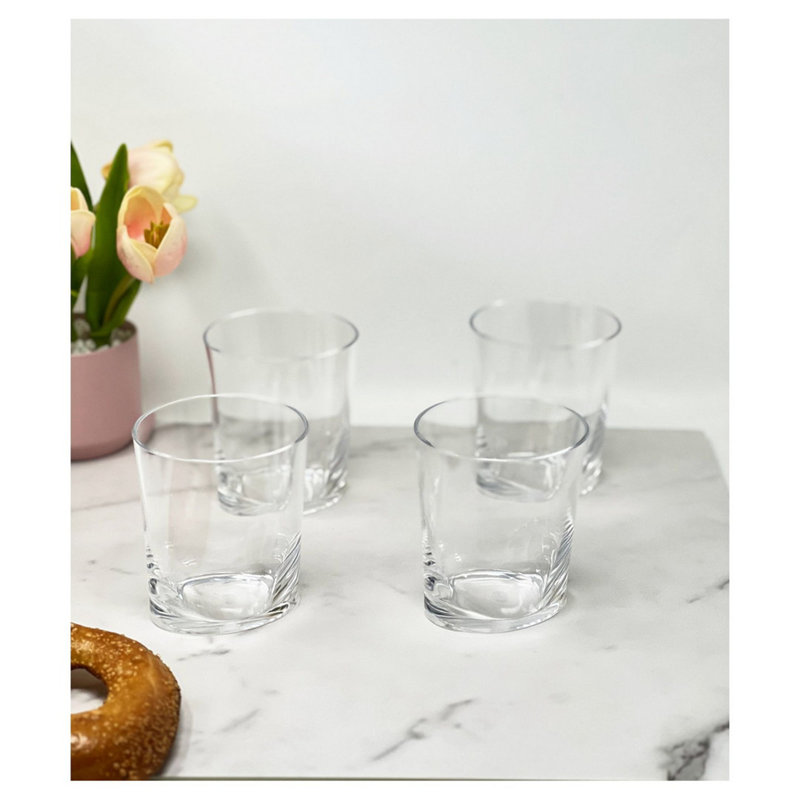 Verres ovales ovales en acrylique, 12 oz liq., Clair