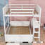 Lit superposé en bois avec bureau et tiroirs Janush-705034255-705034252