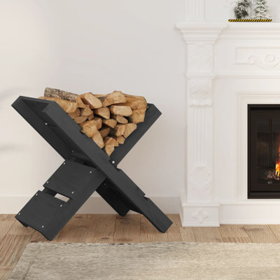 47cm W Solid Wood Log Rack
