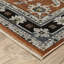Tapis oriental rouille / gris à bordure Edgette-1960953981