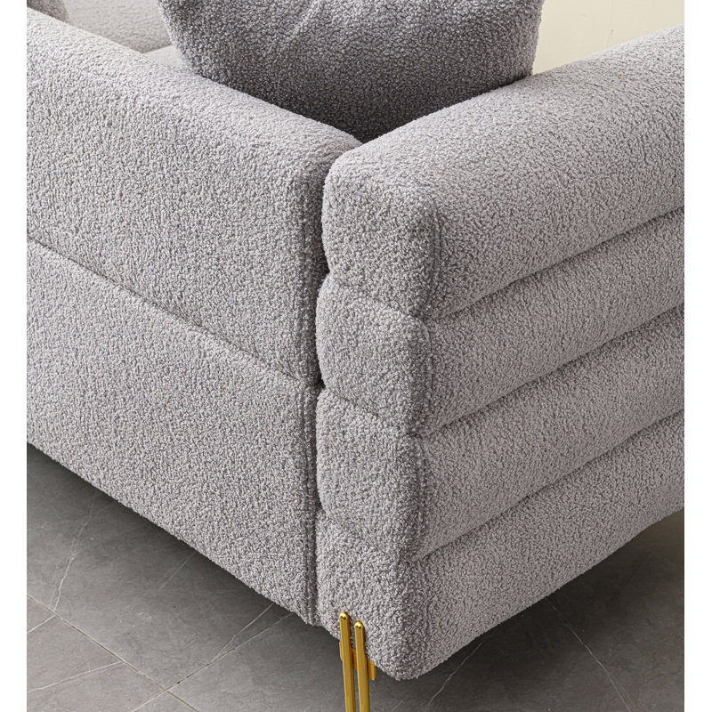 86'’ Upholstered Sofa, Gray