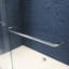 44 - 48 po Finition de la porte de douche coulissante l 72 po x H 72 po, verre trempé transparent épais, conception de suspension de serviette humanisée réglable, roulettes silencieuses sécuritaires et poignées faciles à utiliser
