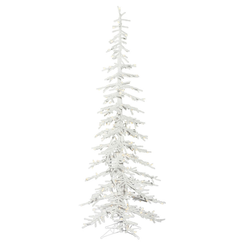 Kuna Lighted Artificial Pine Christmas Tree, 7.5' H x 34" W