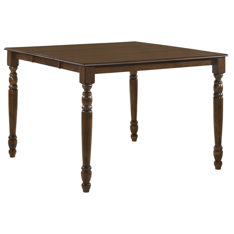 Bey Square Counter Height Table, Walnut/Walnut